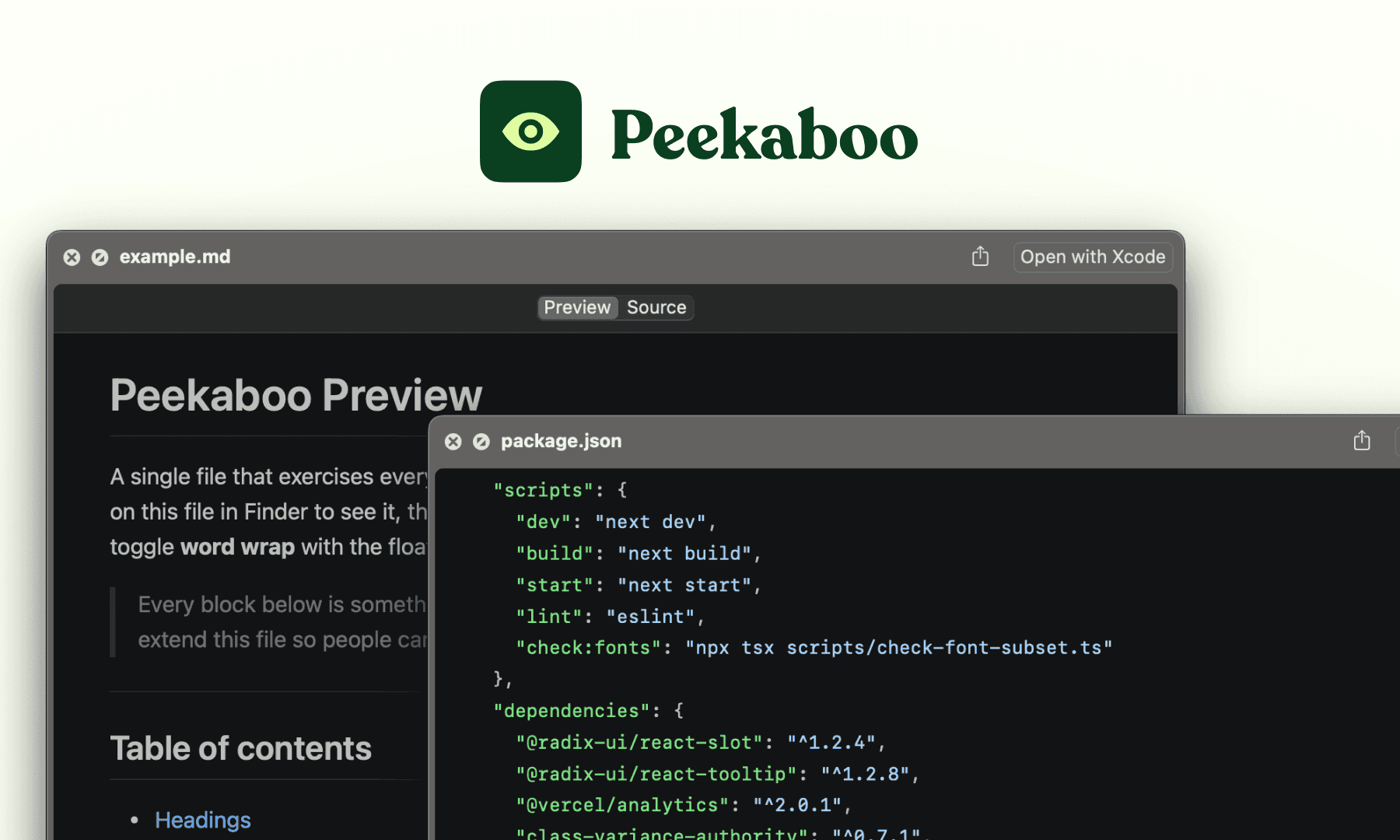 Quick Look extension for code files